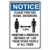 Social Distance Sign